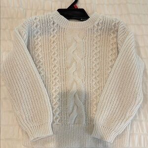Cat & Jack Cream Cable Knit Sweater Timeless Design